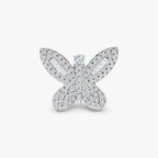 Marwa Jewels butterfly-shaped diamond pendant with white gold setting and sparkling stones