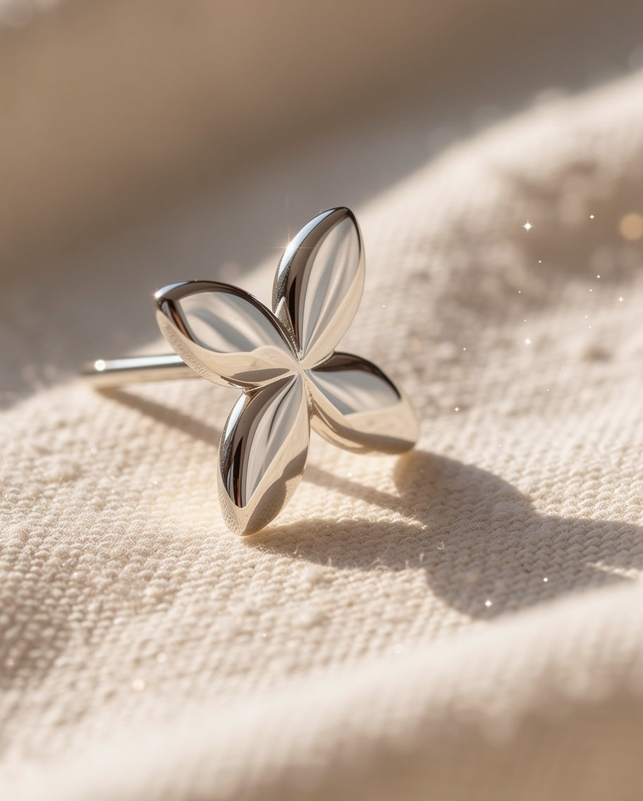 Minimalist Butterfly Earrings | Silver