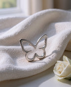 Open Butterfly Earrings | Silver