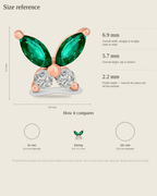 butterfly earrings real measurements 