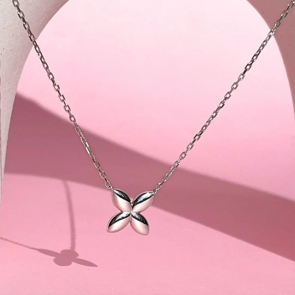 Minimalist Butterfly Necklace | Silver - Marwa Jewels, close up