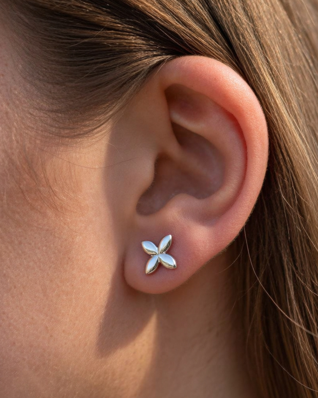 Minimalist Butterfly Earrings | Silver