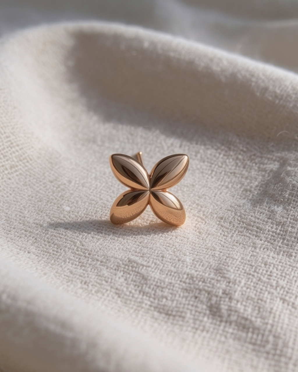 Minimalist Butterfly Earrings | Rose Gold