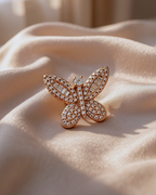 Shimmering Butterfly Earrings | Rose Gold