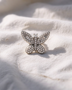 Shimmering Butterfly Earrings | Silver
