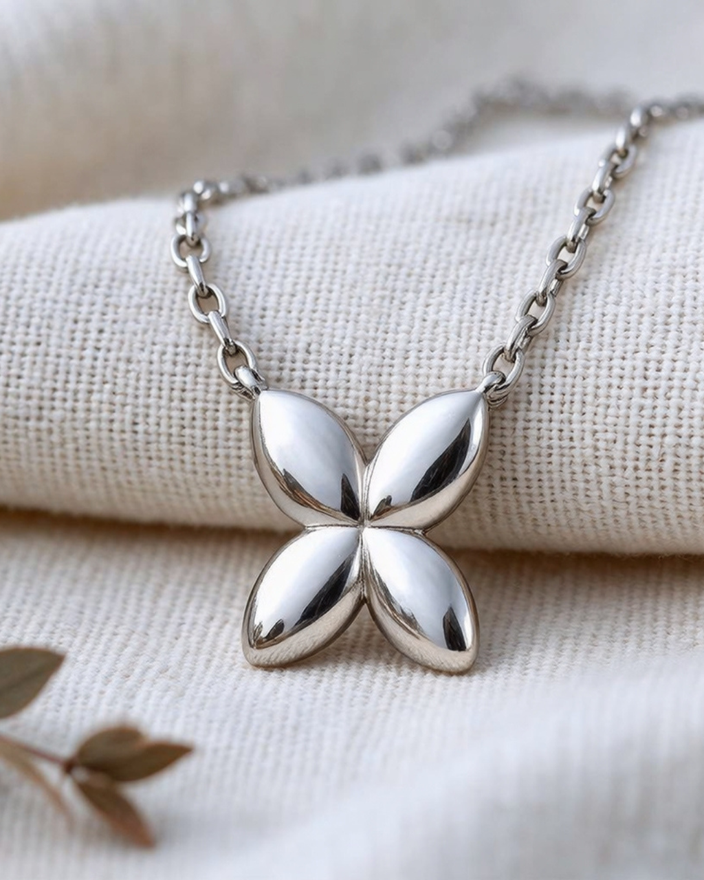 Minimalist Butterfly Necklace | Silver