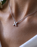 Minimalist Butterfly Necklace | Silver
