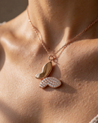 Chic Butterfly Necklace | Rose Gold