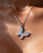 Chic Butterfly Necklace | Silver
