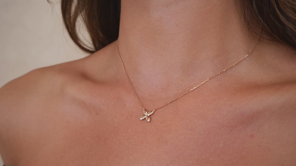 Minimalist Butterfly Necklace | Rose Gold