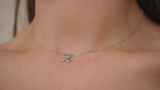 Minimalist Butterfly Necklace | Silver