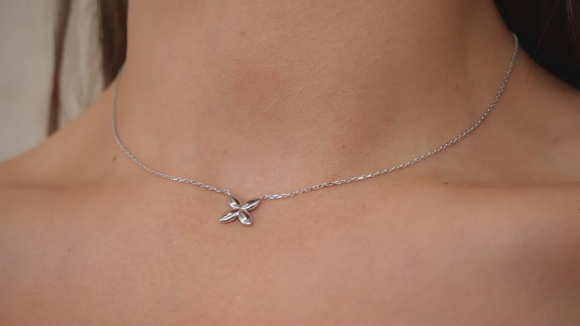 Minimalist Butterfly Necklace | Silver