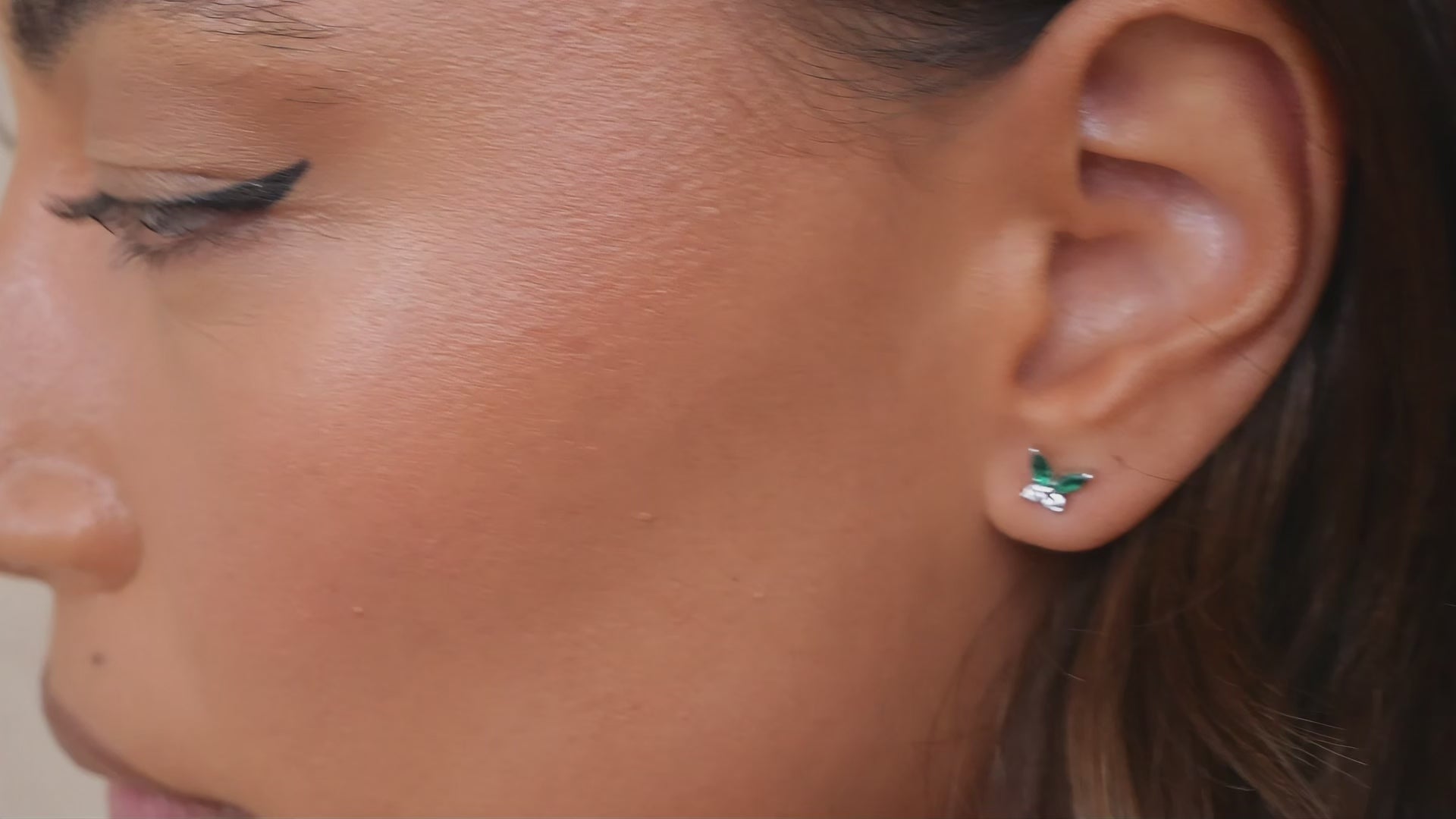 Petite Butterfly Earrings | Silver