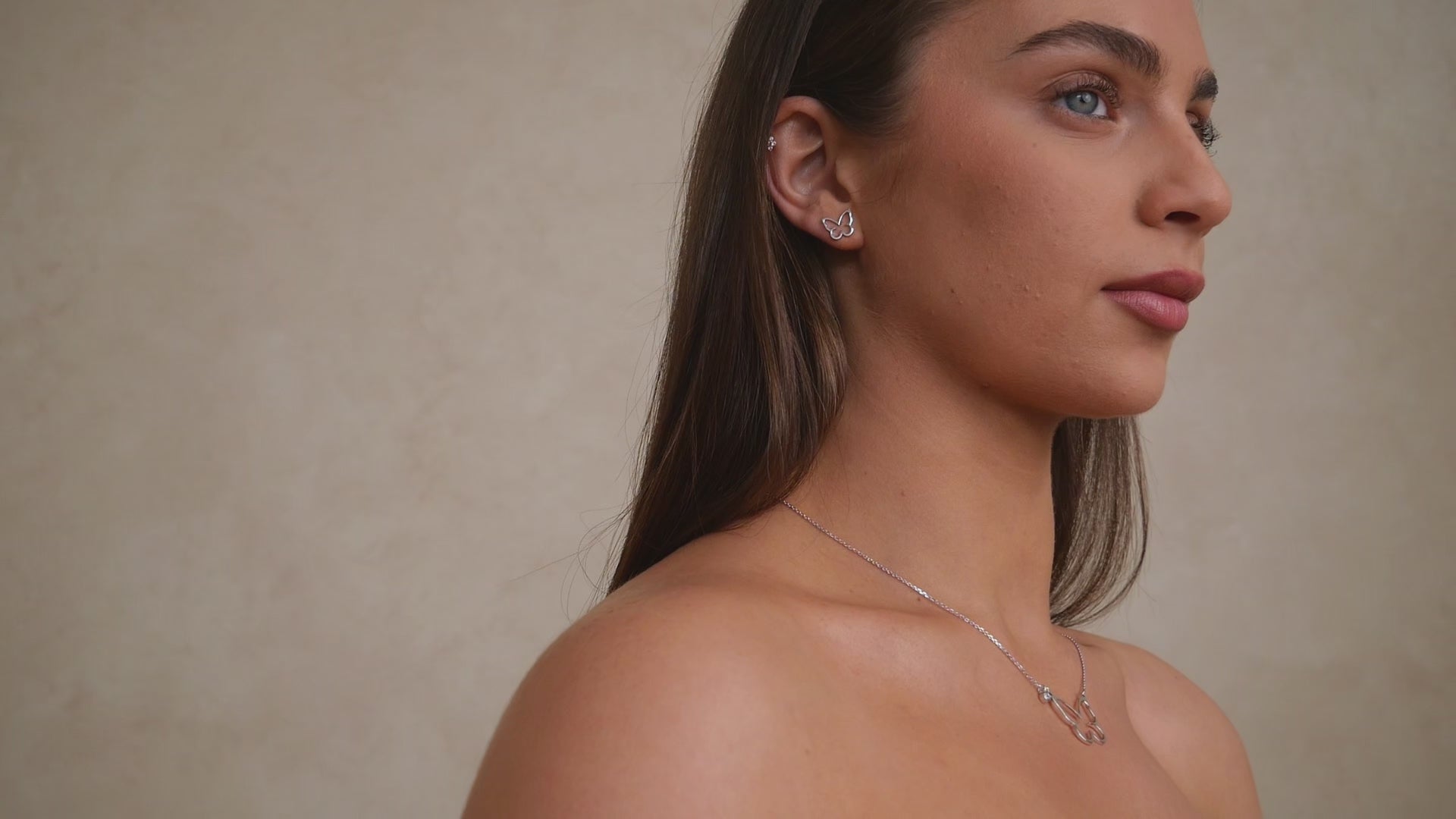 Open Butterfly Earrings | Silver